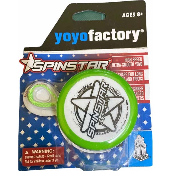 YoYo Factory Spinstar high-speed yoyo in retail packaging, Ages 8+