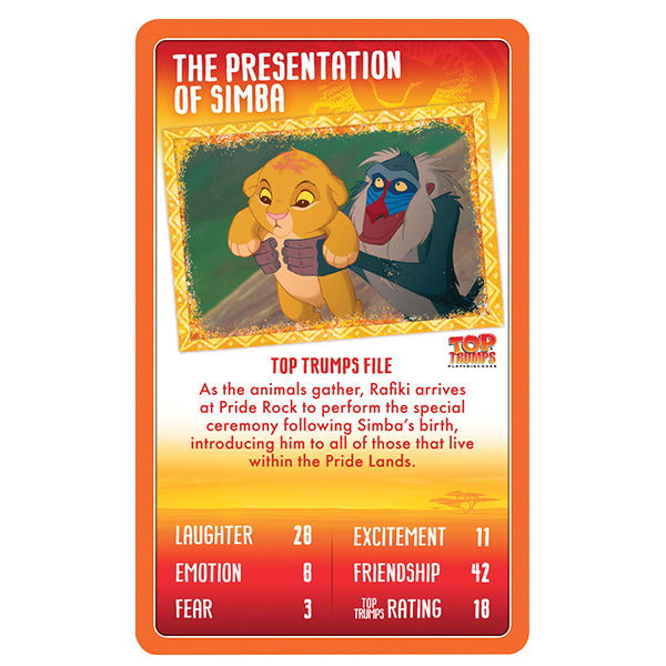 Top Trumps Lion King Specials Card Game