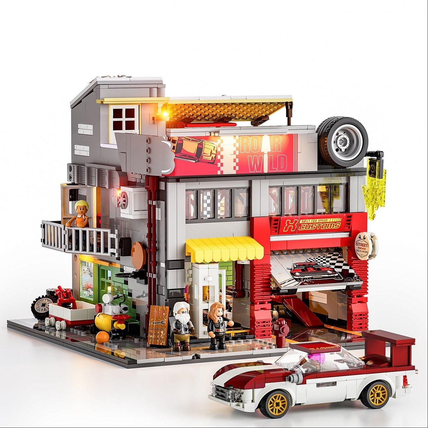 PRE-ORDER | Lumibricks Street MOD Garage
