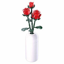 Sluban Red rose with diy vase 258 pcs