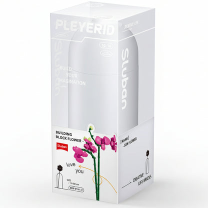 Sluban Butterfly orchid with diy vase 261 pcs