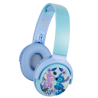 Disney Stitch Soft Touch Light With Bluetooth Headphone Combo 85Db Safe Listening Volume