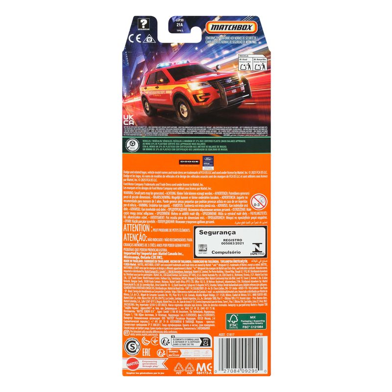 Matchbox 1:64 Scale Die Cast Rescue VI