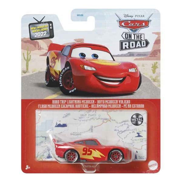 Pixar Cars 1:55 Road Trip Lightning McQueen