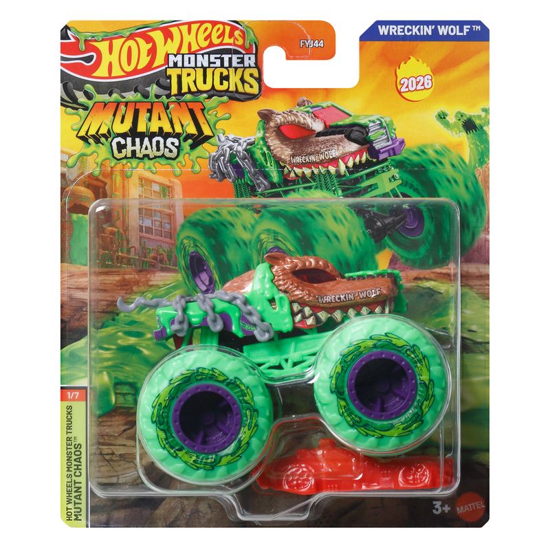 Hot Wheels  Monster Truck 1:64 Diecast Wreckin Wolf