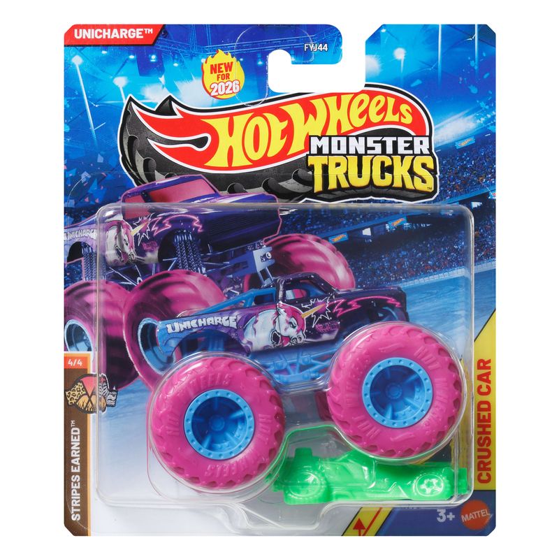 Hot Wheels Monster Trucks 1:64 Scale Die-Cast Toy Unicharge
