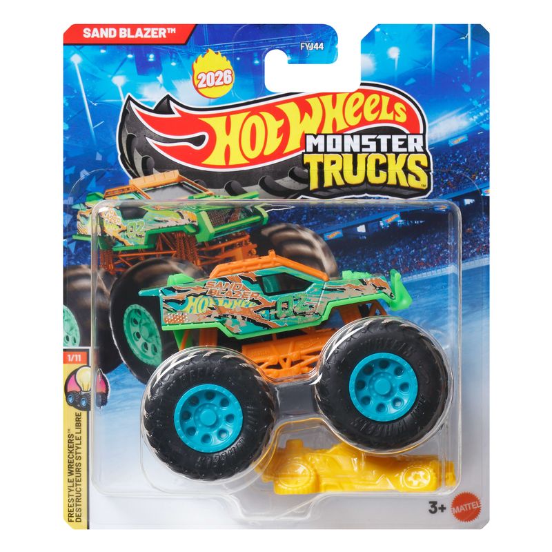 Hot Wheels® Monster Trucks 1:64 Scale Die-Cast Toy Sand Blazer Green