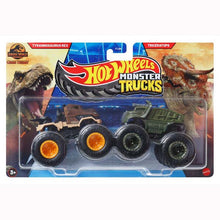Hot Wheels Monster Trucks Vehicle Tyrannosaurus Rex VS Triceratops