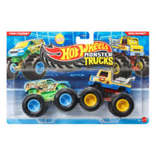 Hot Wheels Monster Trucks Vehicle 2-Pack Funny Feelings VS Mood Crusher