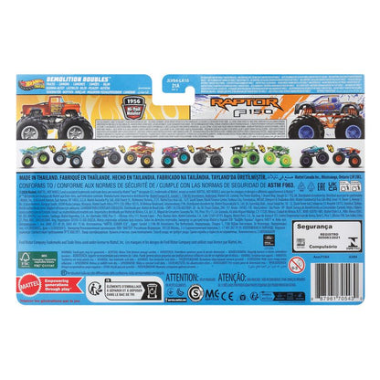 Hot Wheels Monster Trucks Vehicle 2-Pack 1956 Hi-Tail Hauler vs 2017 Ford Raptor