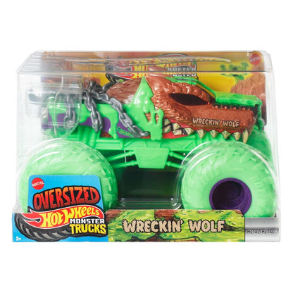Hot Wheels Monster Trucks Oversized Toy Vehicle Wreckin Wolf