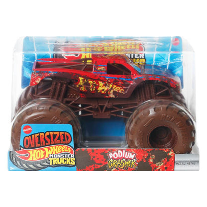 Hot Wheels Monster Trucks Oversized Toy Vehicle Podium Crasher