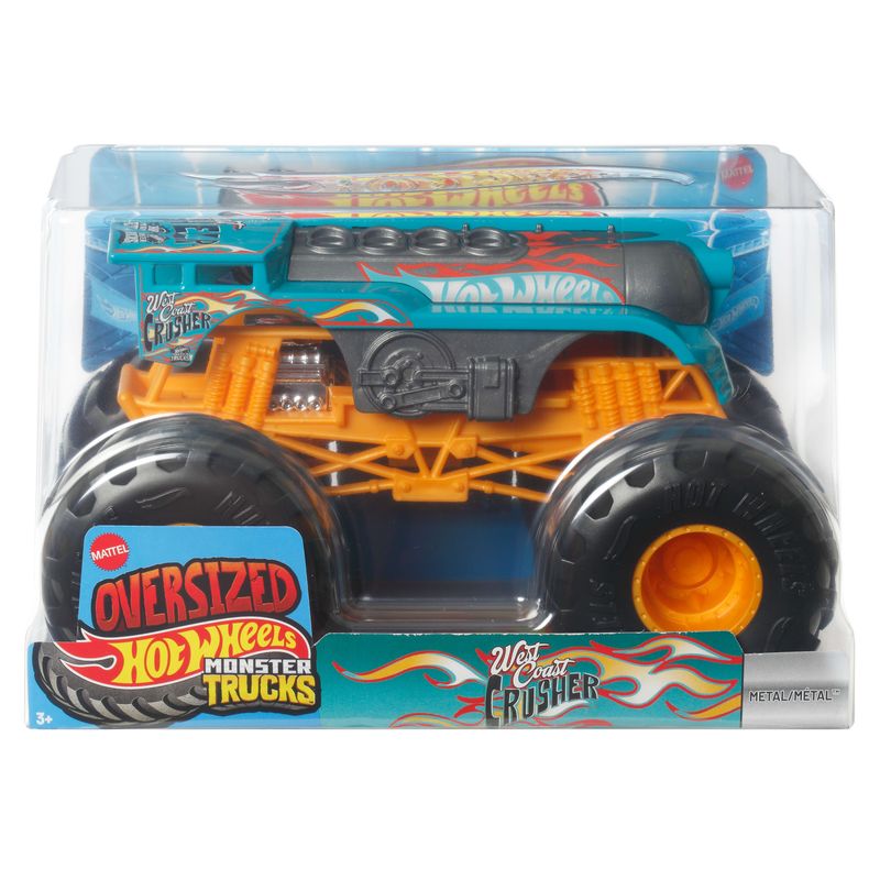 Hot Wheels Monster Trucks Oversized Toy Vehicle West Coast Crusher
