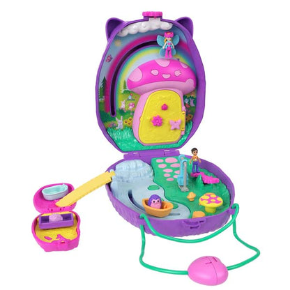 Polly Pocket Large Wearable Compact Hedgehog Mom And Baby