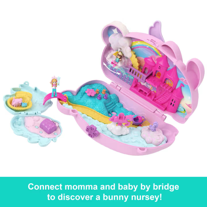 Polly Pocket Large Wearable Compact 2 in 1 Bunny Fun Compact