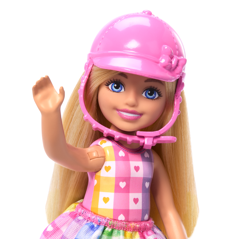 Barbie Chelsea & Pony Doll Set with Helmet and Saddle – Toys