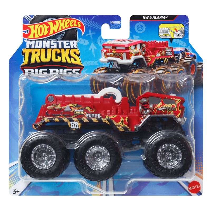 Hot Wheels Monster Trucks Big Rigs 5 Alarm Vehicle