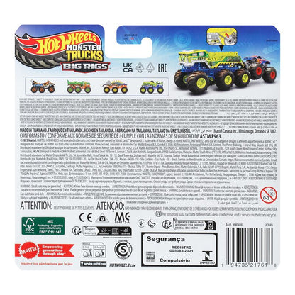Hot Wheels  Monster Trucks Big Rigs Alarm 5 Vehicle