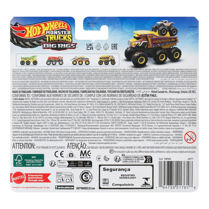 Hot Wheels Monster Trucks Big Rigs Wreckstruction Vehicle