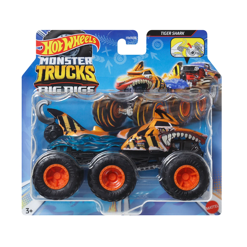 Hot Wheels  Monster Trucks Big Rigs Tiger Shark Vehicle