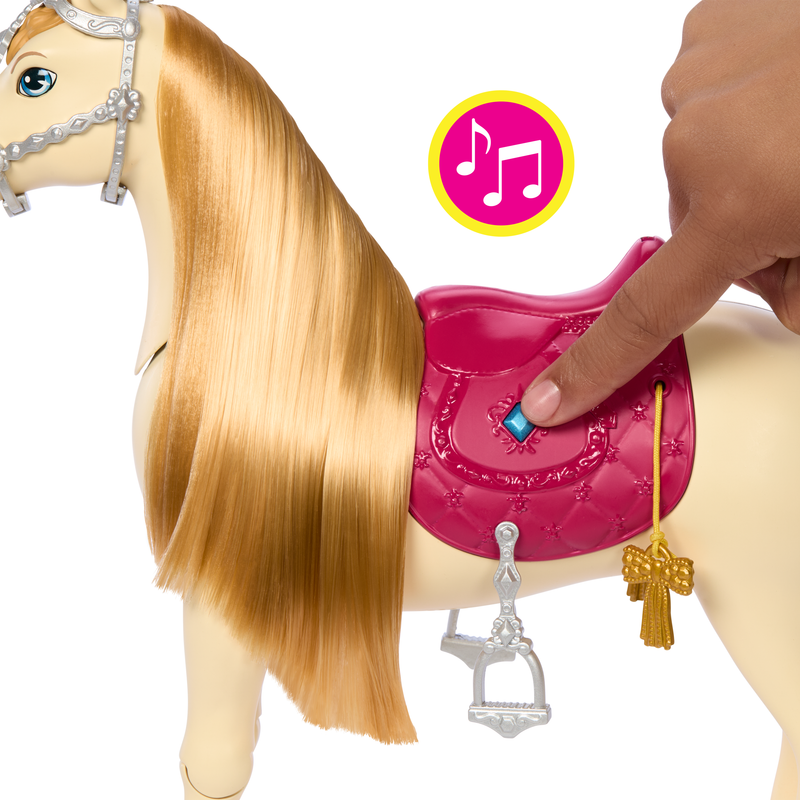 The Barbie Dance And Show Horse brings excitement to playtime with dazzling performance features, creative storytelling, and fun equestrian adventures