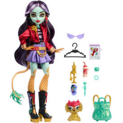 Monster High Jinafire Long Fashion Doll with Pet Dog