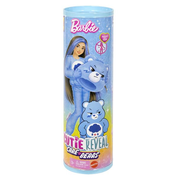 Barbie Cutie Reveal Care Bears Doll Grumpy Bear