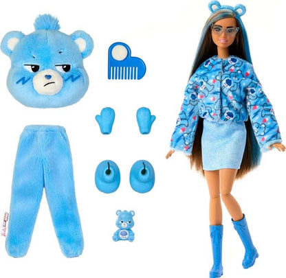Barbie Cutie Reveal Care Bears Doll Grumpy Bear