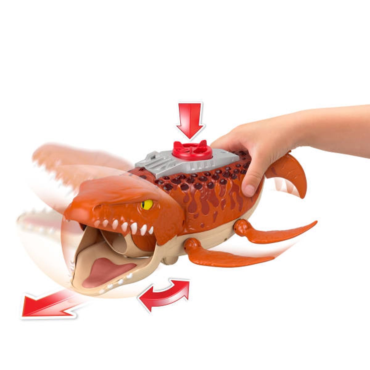 Fisher-Price Imaginext Jurassic World Rebirth Aquachomp Chase Mosasaurus Dinosaur Toy Playset