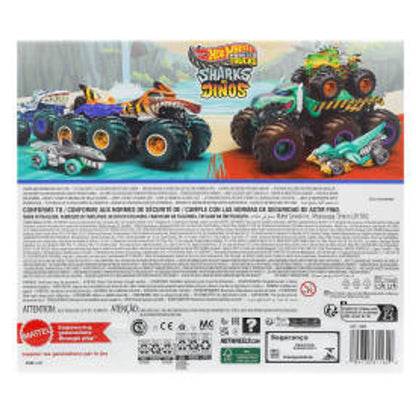 Hot Wheels Monster Trucks Sharks vs Dinos Multipack