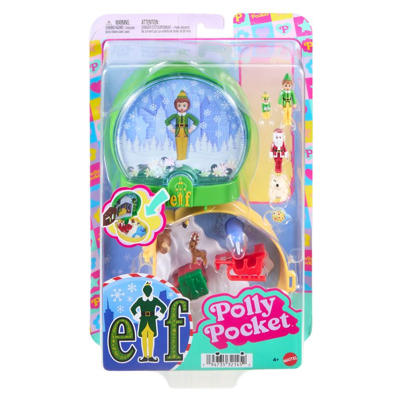 Polly Pocket Micro Buddy & Santa Dolls and Playset