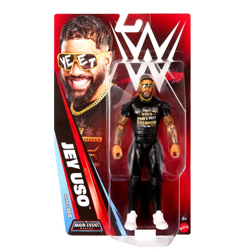 WWE Jey Uso Action Figure, Main Event Series #166, 6" Collectible