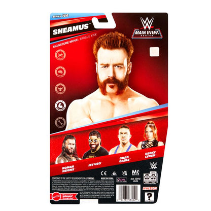 WWE Sheamus Action Figure, Main Event Series #166, 6" Collectible