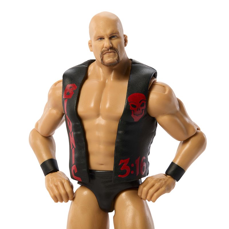 WWE “Stone Cold” Steve Austin Action Figure, Main Event Series #167, 6" Collectible
