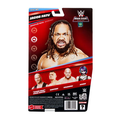 WWE Jacob Fatu Action Figure, Main Event Series #167, 6" Collectible