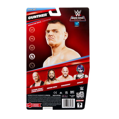 WWE Gunther Action Figure, Main Event Series #167, 6-" Collectible