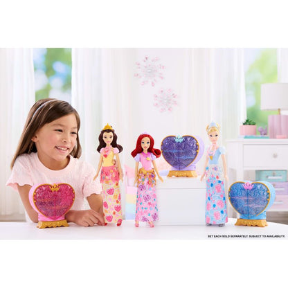 Disney Princess Jewel Reveal Ariel Fashion Doll w/ 8 Surprises Including Gem Box & 10 Accessories