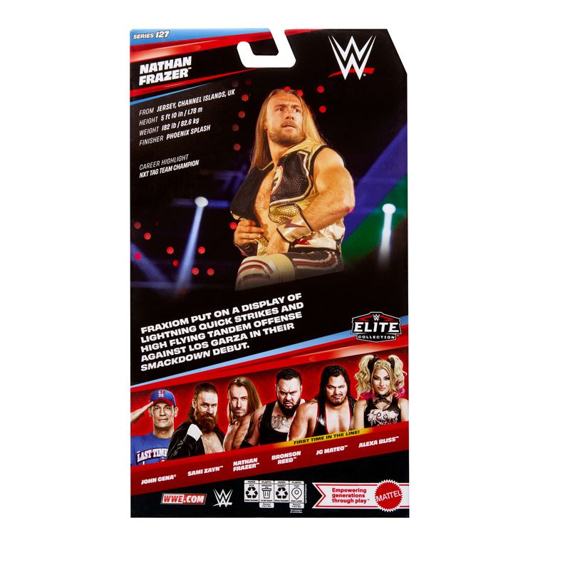 WWE Elite Nathan Frazer Action Figure, Series #127, 6" Collectible
