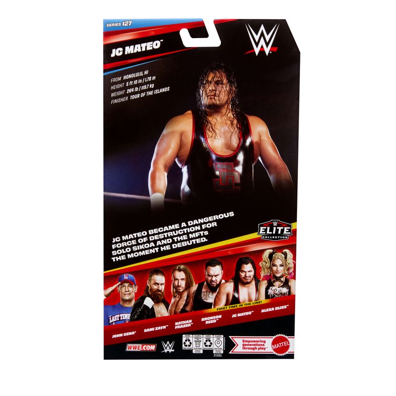 WWE JC Mateo Action Figure, Series #127, 6" Collectible