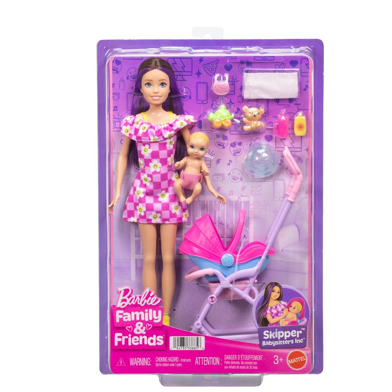 Barbie Skipper Babysitters Playset Stroller