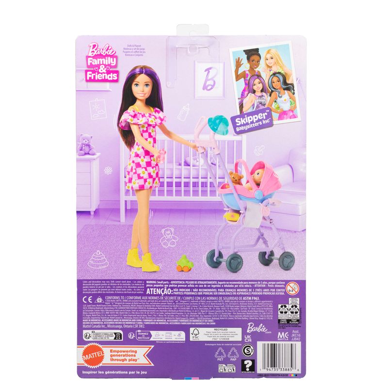 Barbie Skipper Babysitters Playset Stroller