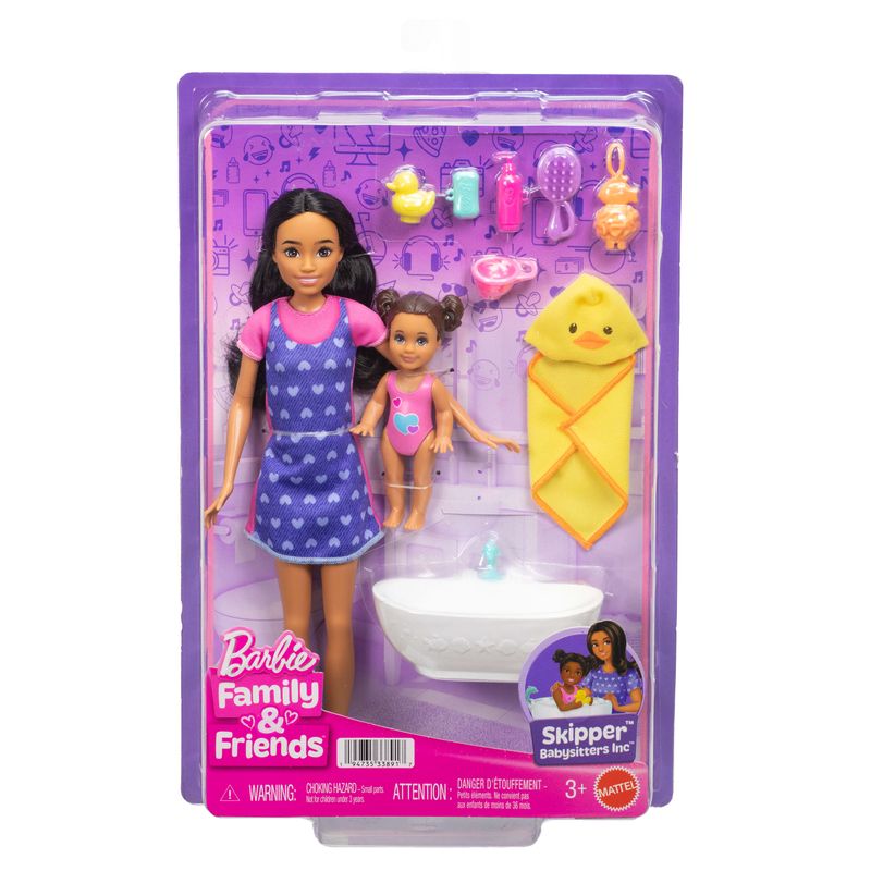 Barbie Skipper Babysitters Playset & 6 Accessories
