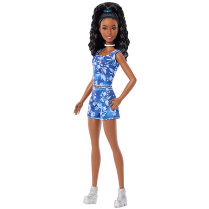 Barbie Fashionistas Style Doll #248 in Blue Floral Shorts