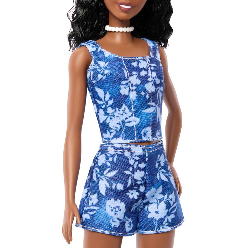 Barbie Fashionistas Style Doll #248 in Blue Floral Shorts