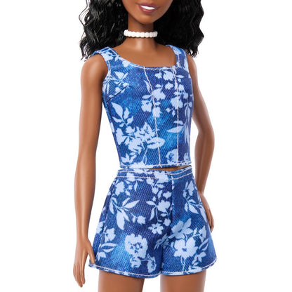 Barbie Fashionistas Style Doll #248 in Blue Floral Shorts