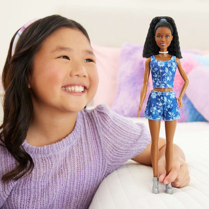 Barbie Fashionistas Style Doll #248 in Blue Floral Shorts