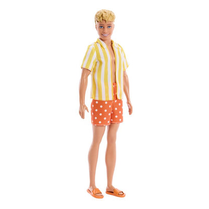 Barbie Fashionistas Style Ken Doll #252 in Orange and Yellow Polka-Dot Shorts