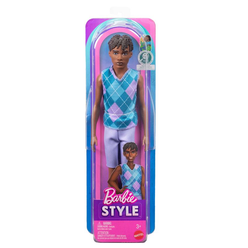 Barbie Fashionistas Style Ken Doll #253 in Lavender Shorts