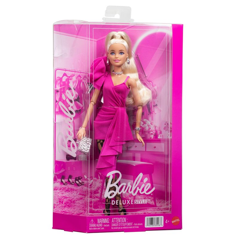 Barbie Deluxe Style Doll #15 in Hot Pink Barbiecore Dress