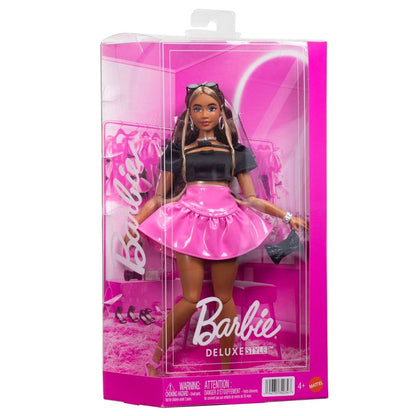 Barbie Deluxe Style Doll #16 in Glossy Pink Barbiecore Skirt